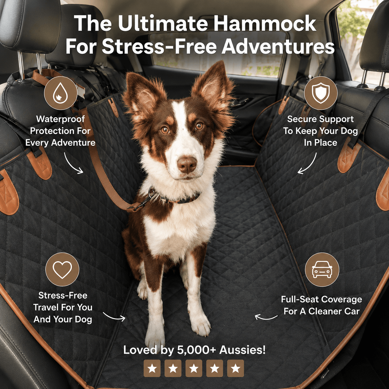 Tails&Trails™ Premium Car Hammock